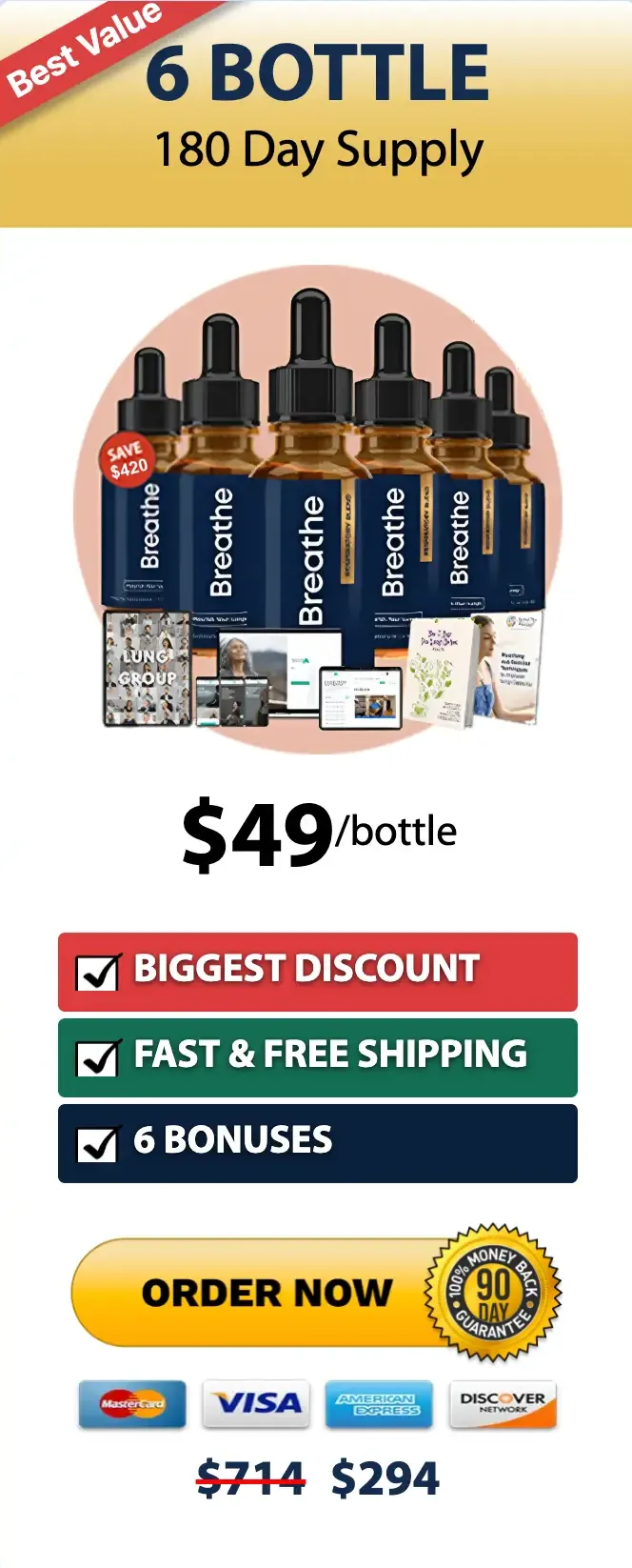 Breathe® Buy 6 Bottles