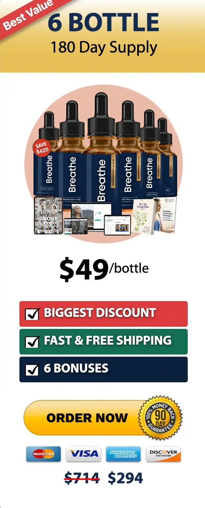 Breathe® Buy 6 Bottles